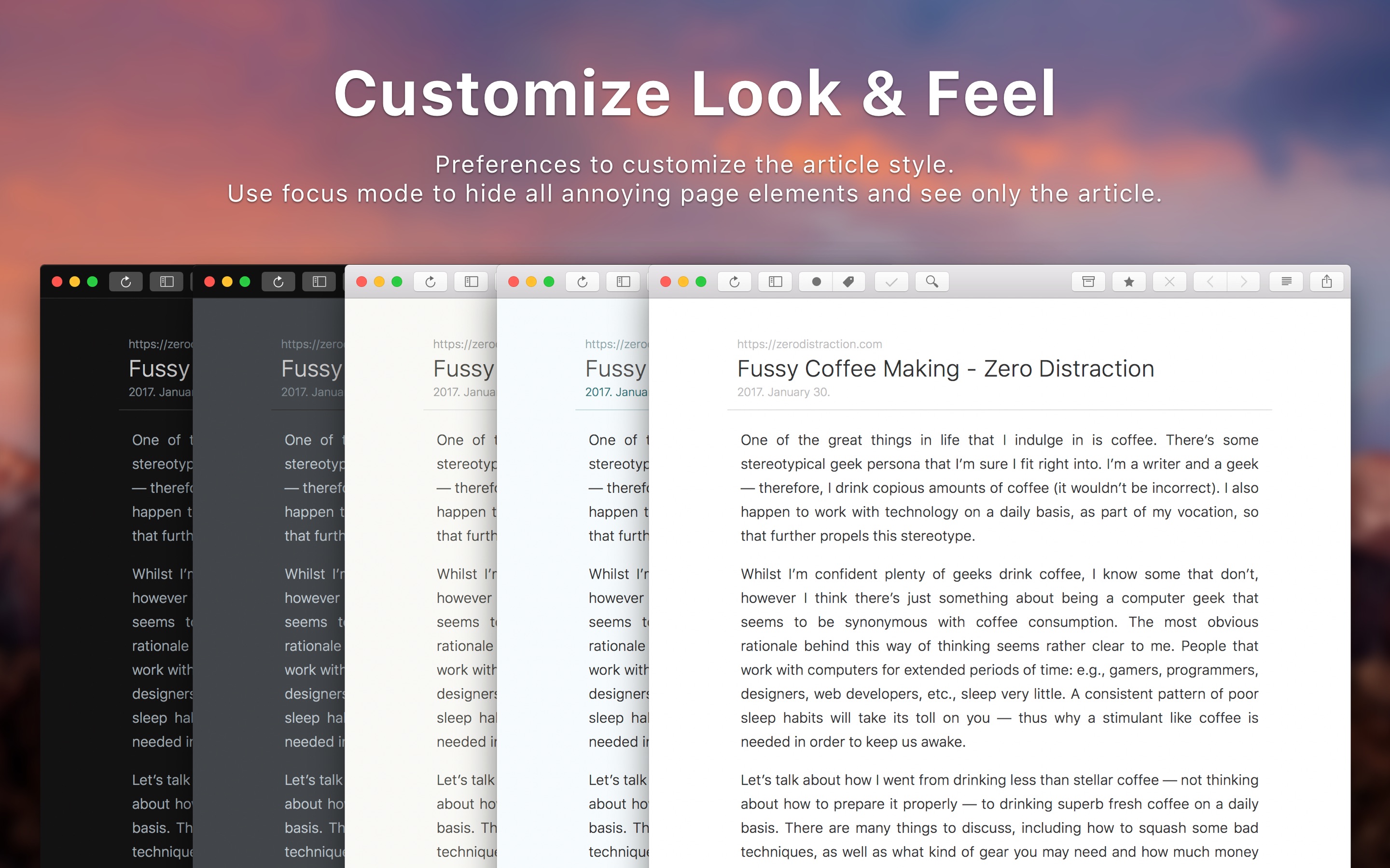 Screenshot do app ReadKit