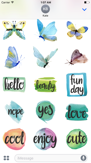 Watercolor Butterflies Sticker Pack(圖2)-速報App