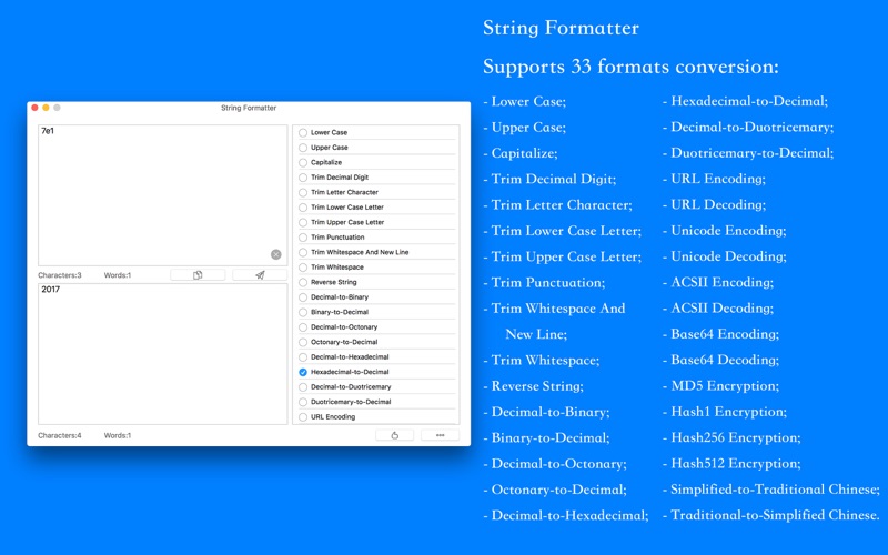 String Formatter - Supports 33 formats conversion thumbnail 2