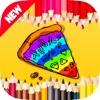 Papa Hut's Pizza Coloring - Pizzeria Cafeteria