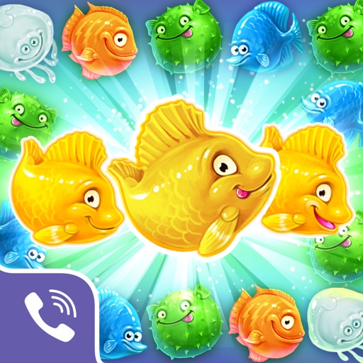Viber Mermaid Puzzle - Match 3 Fish Rescue Icon