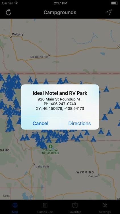 Montana – Campgrounds & RV Parks