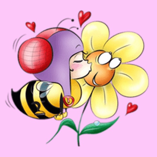 Bee Girl - Cute stickers for iMessage
