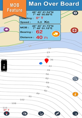 Oklahoma lake GPS offline nautical fishing charts screenshot 3
