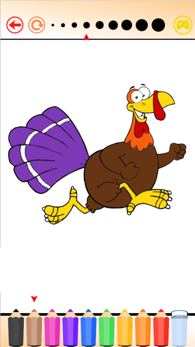 Turkey & Chicken - Livre à colorier pour moiCapture d'écran de 3