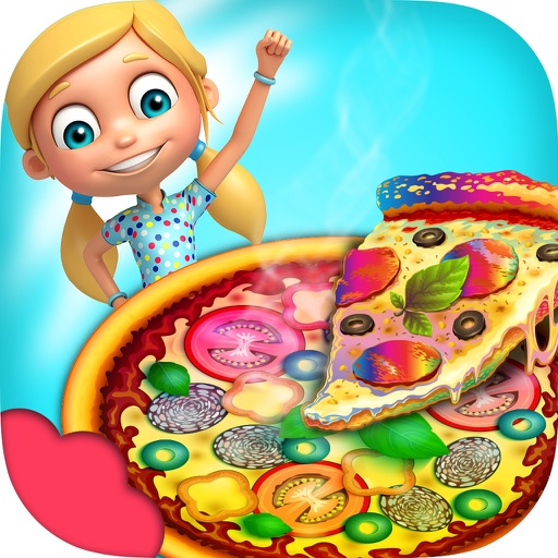 Rainbow Pizza Maker Kids Cooking Game! Pizzeria iOS App