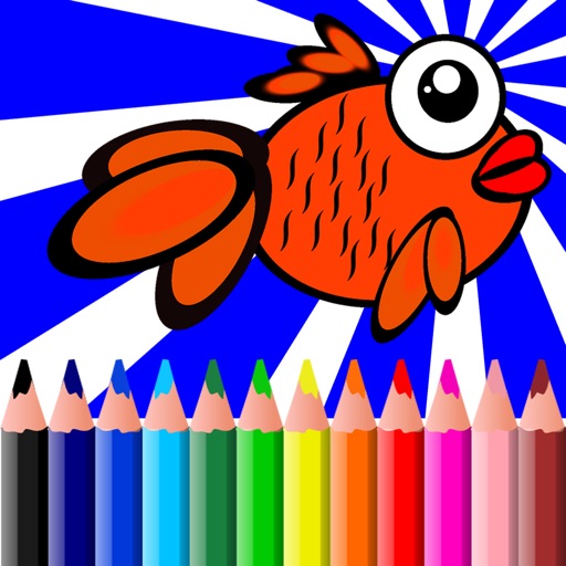 Fish Coloring BookPages Free For Kids Toddler icon