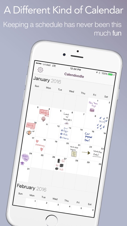 Calendoodle - The Pen & Ink Whiteboard Calendar