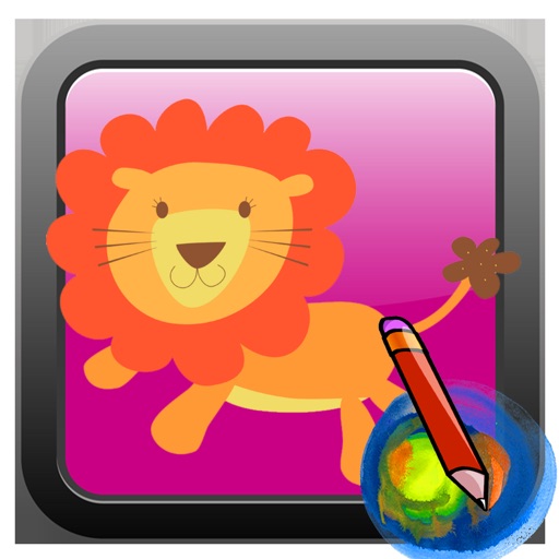 Zoo Animal Adventure Coloring Books Icon