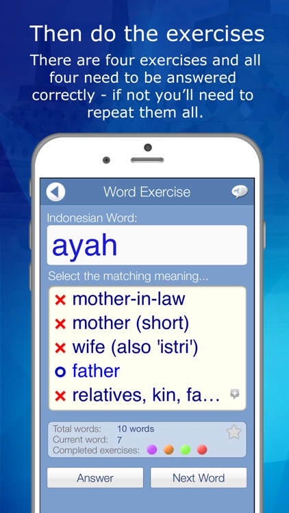 Learn Indonesian Audio FlashCards screenshot-3