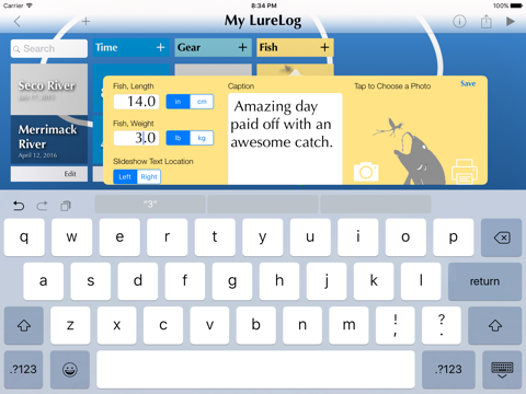 LureLog screenshot 2