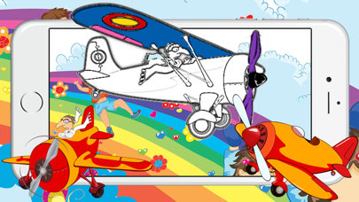 How to cancel & delete Painting Games for Kids - Aeroplane Coloring Pages from iphone & ipad 1