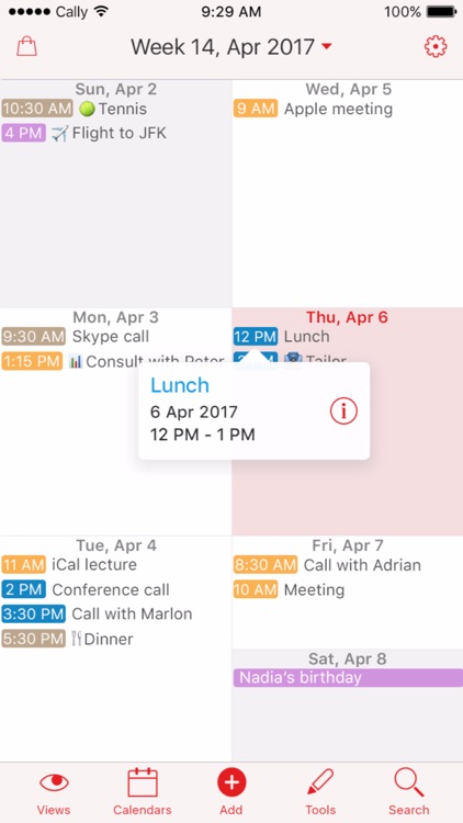 Week Calendar