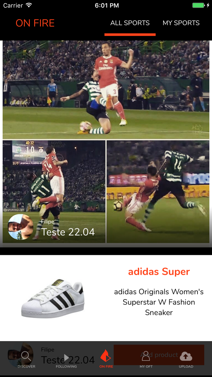 OFT - Sports Social Network