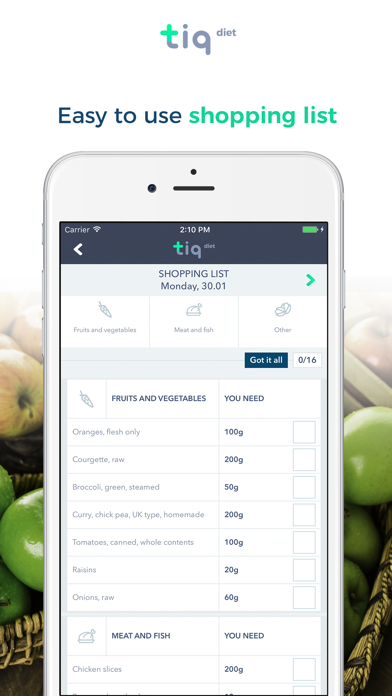 TiqDiet Client screenshot 4