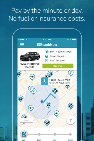 ReachNow Car Sharing by BMW screenshot 2