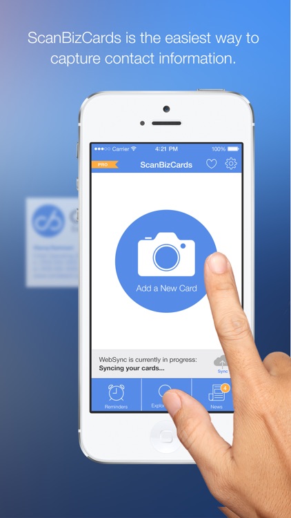 ScanBizCards Business Card Reader