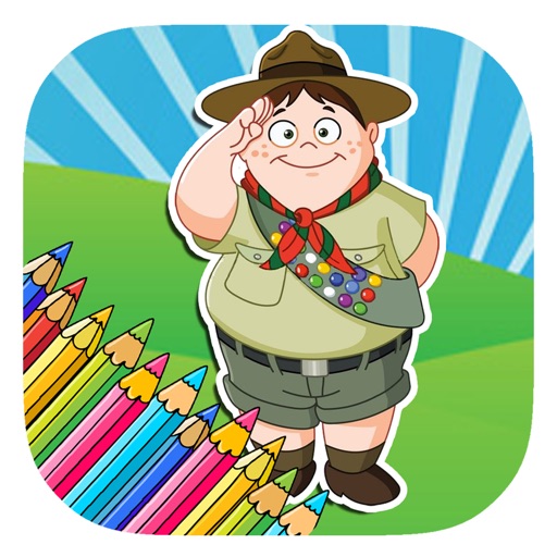 Best Coloring Book Game For Junior Scouts Version Icon