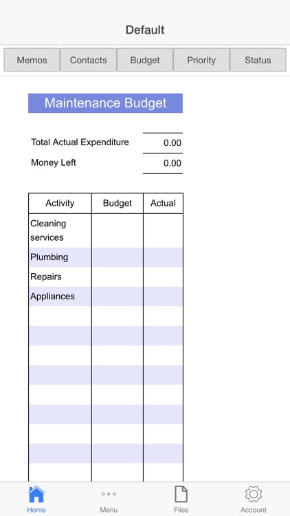 Building Maintenance Planner