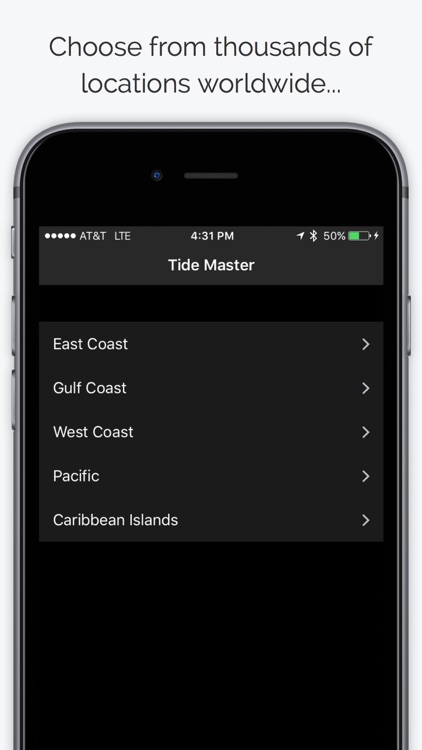 Tide Master - Ocean Tides, Charts, Graphs, Tables
