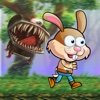 little rabbit shooting monster in the island