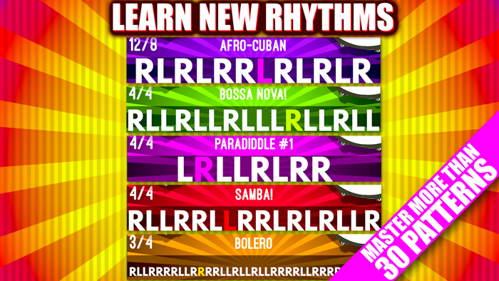 Drum Champion - Learn rhythms, be the best drummer