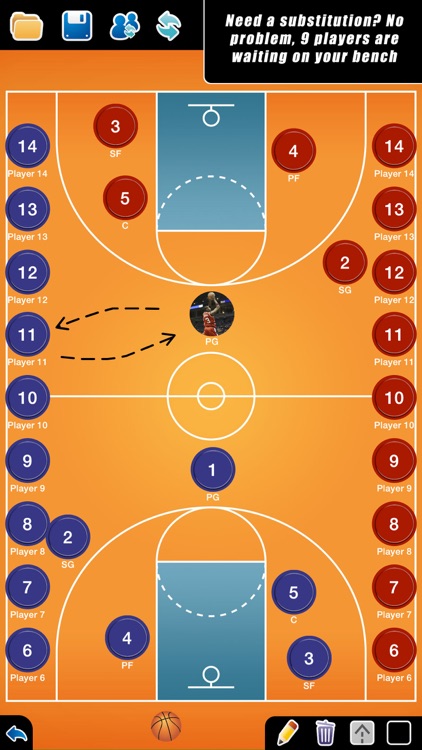 Coach Tactical Board for Basketball (F)