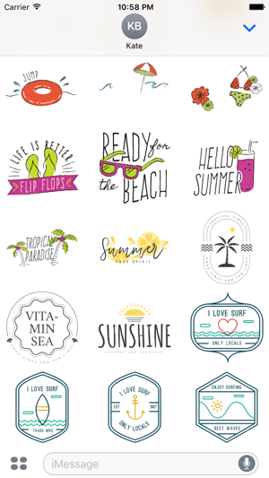 Animated Summer Fun Quotes Stickers(圖2)-速報App