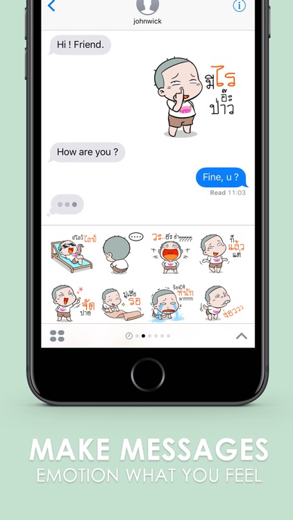 HuaKrien Cute Boy Stickers for iMessage