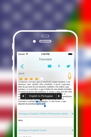 English to Portuguese Translator Dictionary / Dict screenshot 3
