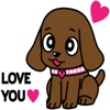 Miss Muddy Puppy stickers for iMessage