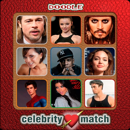 Doodle Celebrity Match! Pair'em like a boss! Icon