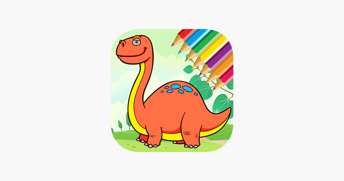 Dino Farbung Buch Dinosaurier Zeichnung Im App Store