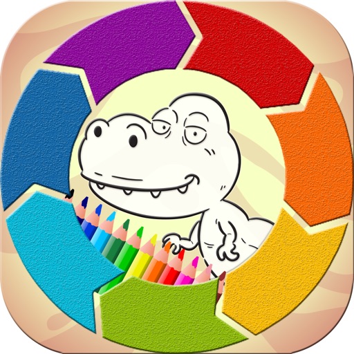 Games for kids : Dinosaur Coloring Pages iOS App