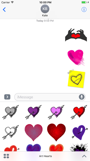 Artful Hearts: Artsy Heart Stickers(圖2)-速報App