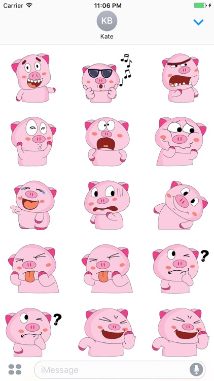 Cutest Funny Pig Sticker