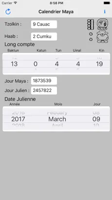 Screenshot 1 MayaCalendar : Calendrier Maya for iPhone iphone