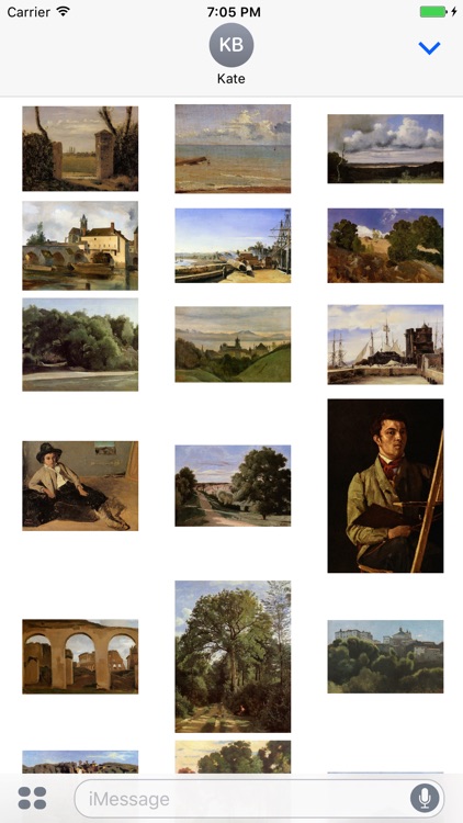 Camille Corot Artworks Stickers screenshot-3