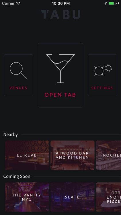 TABu - One touch bar tab payments