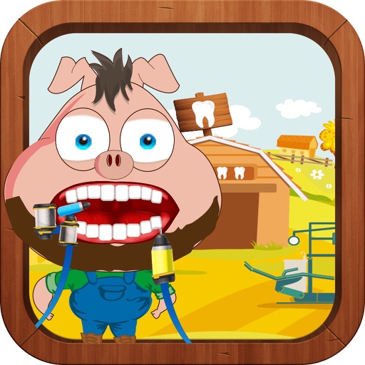 Funny Day Dentist Game: Holiday Pig Edition Icon