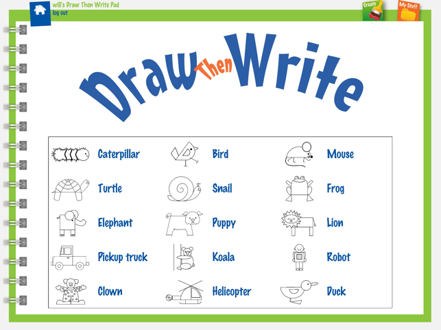 Draw, Then Write