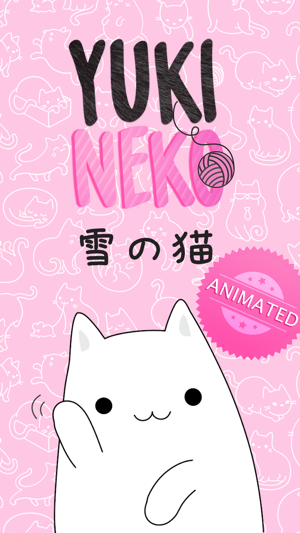 Yuki Neko - Animated Kitty Cat Fun Pet Stickers(圖1)-速報App