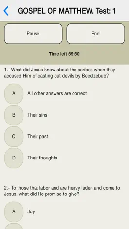 Game screenshot The bible quiz game hack