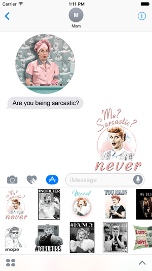 I Love Lucy - Colorized Stickers(圖1)-速報App