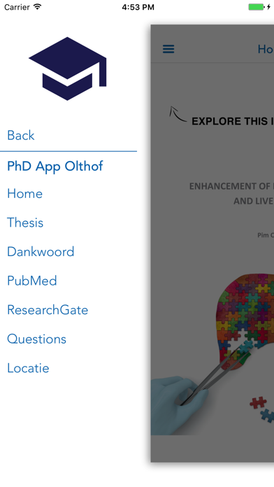 How to cancel & delete PhD App Olthof from iphone & ipad 2
