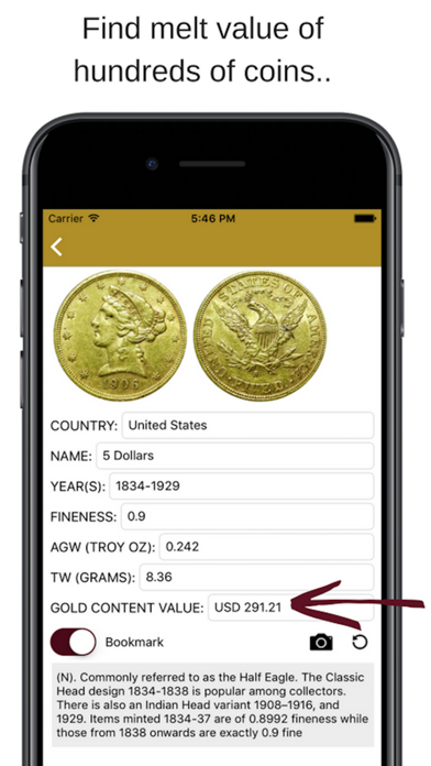 How to cancel & delete Gold Coin Valuer PRO from iphone & ipad 1