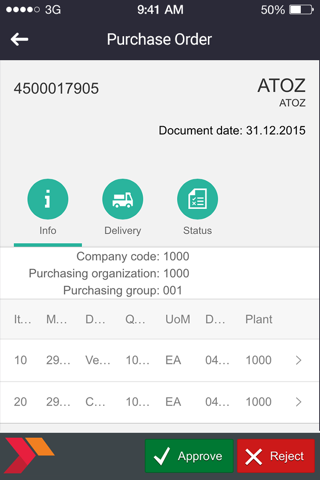 Purchase Order Approvals screenshot 3
