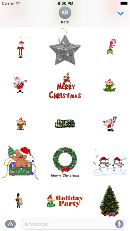 Animated Christmas Stickers for iMessage