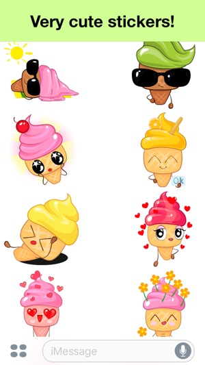 Ice cream - Very cute stickers(圖3)-速報App