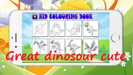Game screenshot dinosaur and princess colouring book for kids apk
